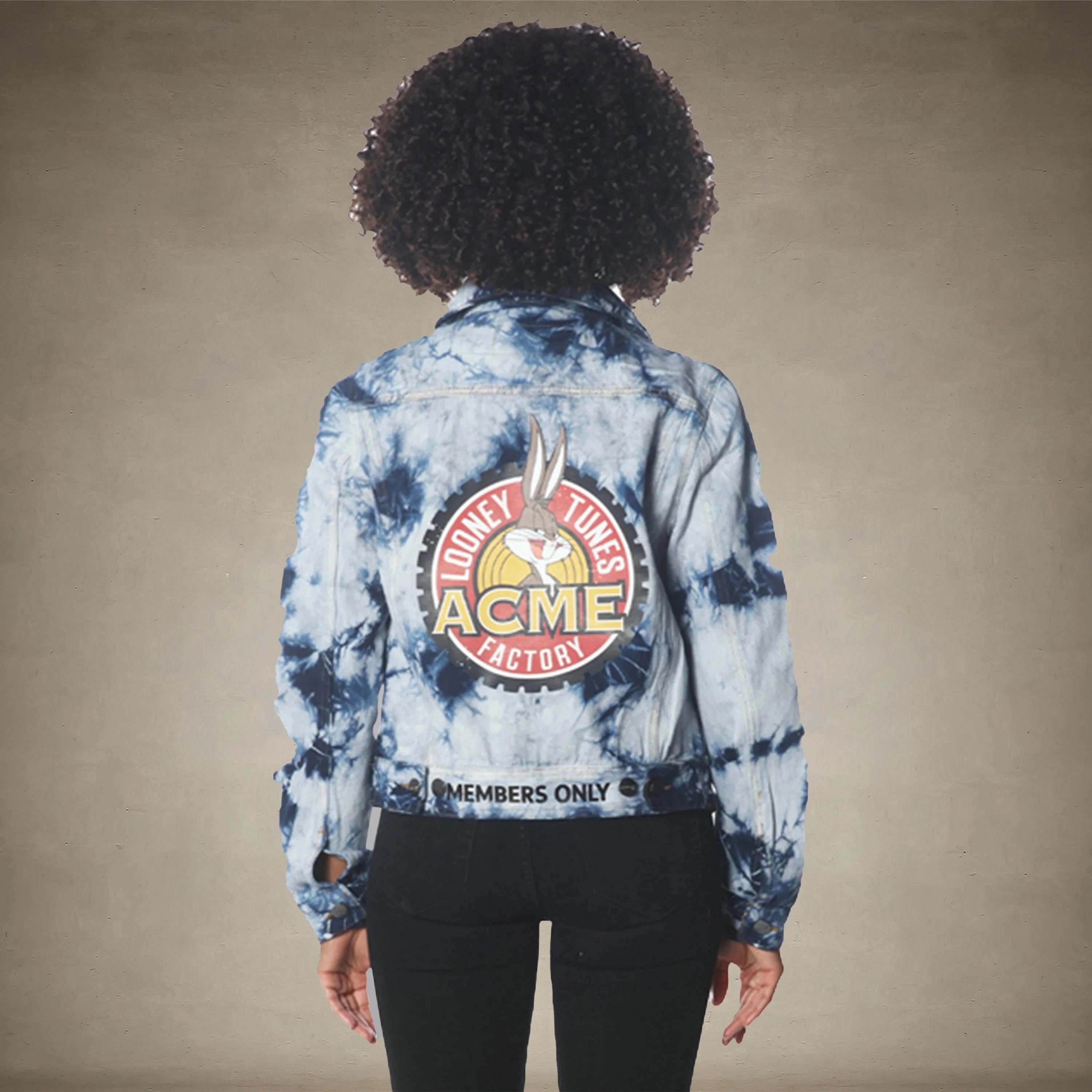 Women's Bull Denim Looney Tunes Trucker Jacket - FINAL SALE Womens Jacket Members Only® 