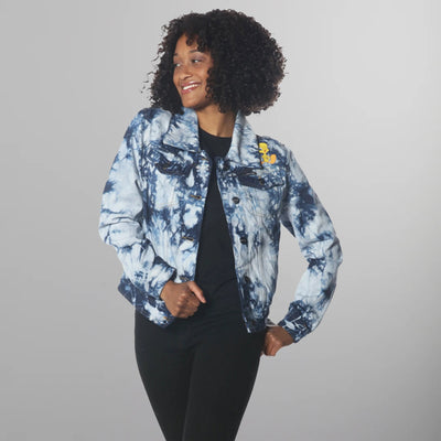 Women's Bull Denim Looney Tunes Trucker Jacket - FINAL SALE Womens Jacket Members Only Navy Small 