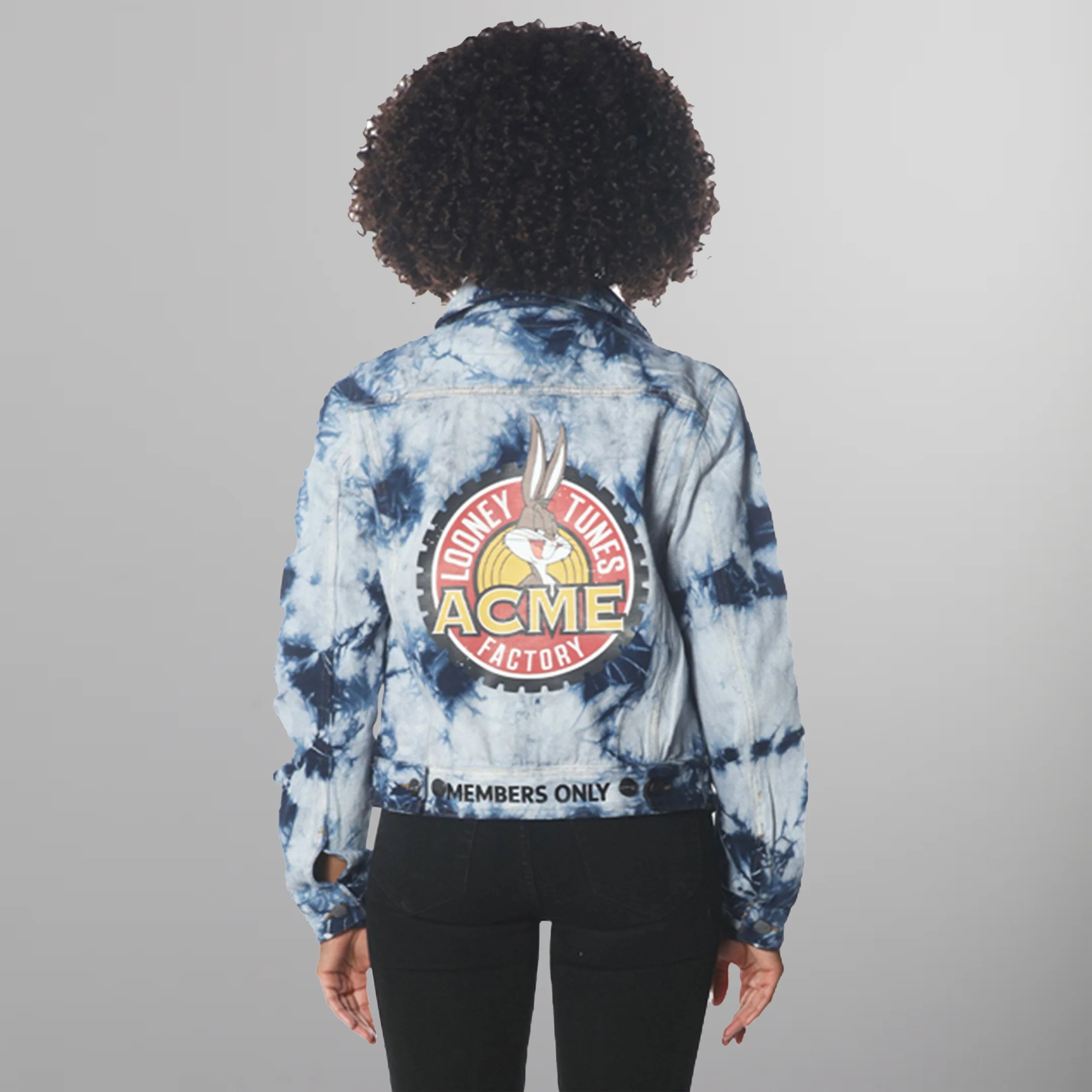 Women's Bull Denim Looney Tunes Trucker Jacket - FINAL SALE Womens Jacket Members Only 