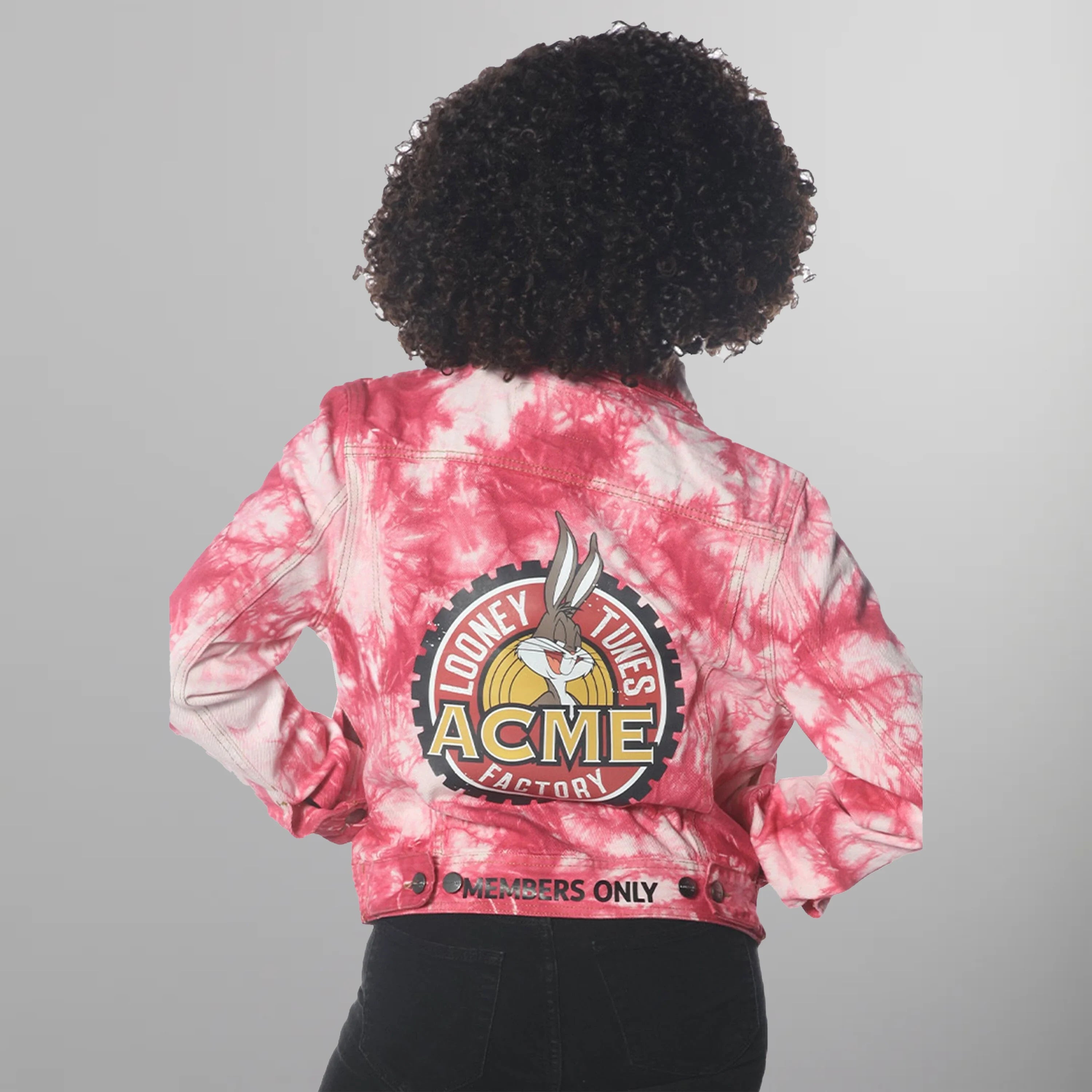 Women's Bull Denim Looney Tunes Trucker Jacket - FINAL SALE Womens Jacket Members Only 