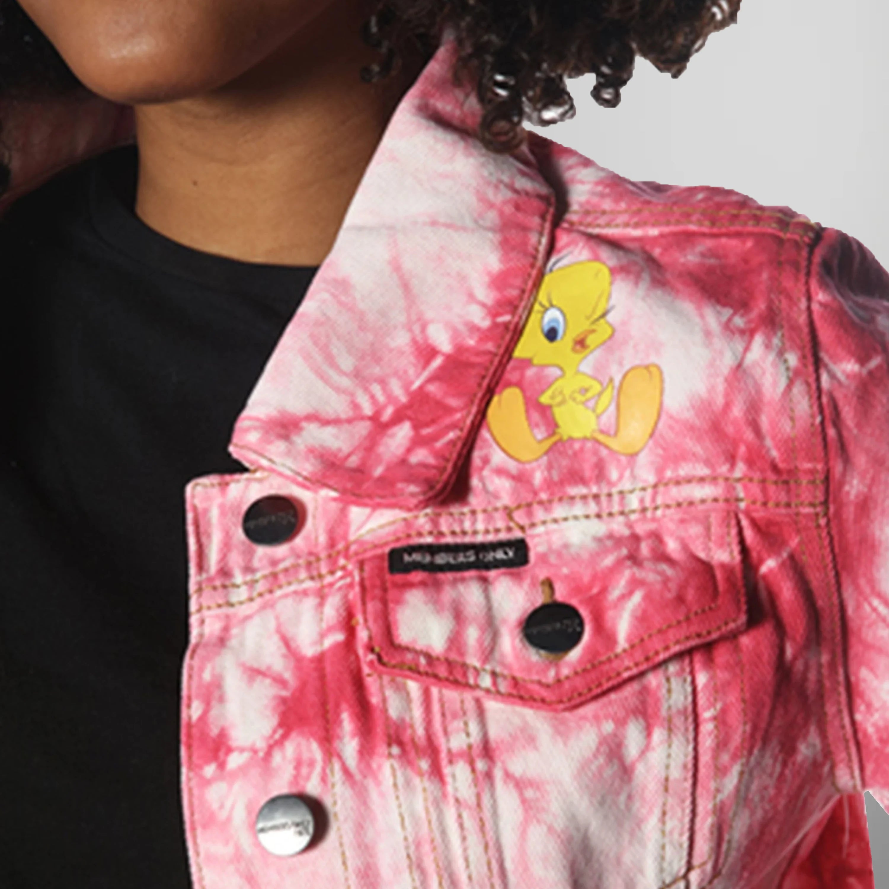 Women's Bull Denim Looney Tunes Trucker Jacket - FINAL SALE Womens Jacket Members Only 