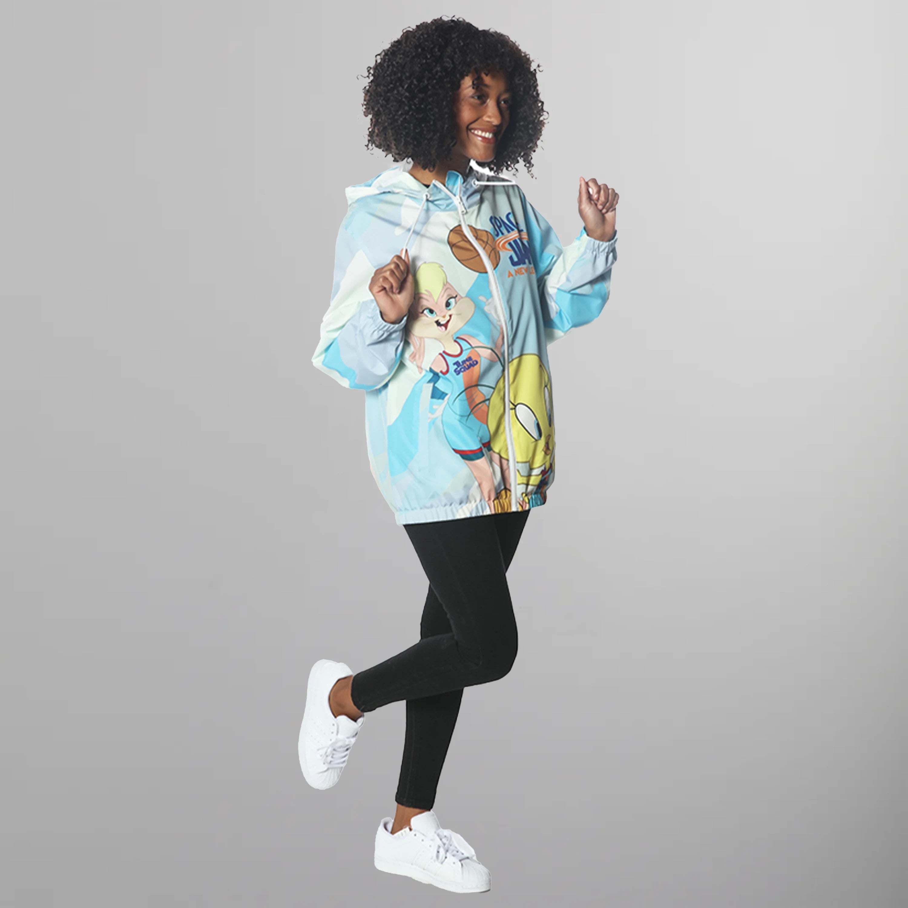 Women's Space Jam Windbreaker Jacket - FINAL SALE Womens Jacket Members Only 