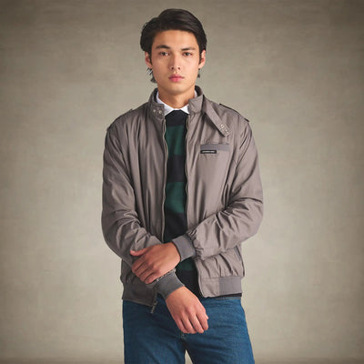Men's Classic Iconic Racer Jacket Men's Iconic Jacket Members Only® Grey Small 