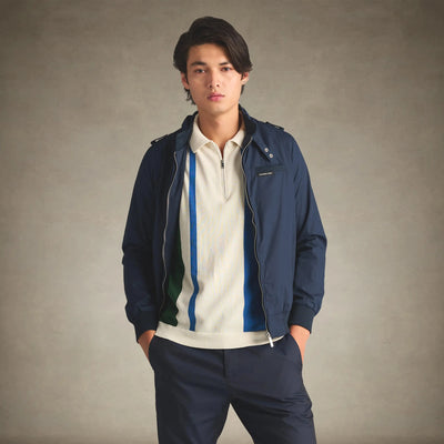 Men's Classic Iconic Racer Jacket Men's Iconic Jacket Members Only® Navy Small 