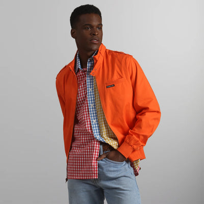 Men's Classic Iconic Racer Jacket Men's Iconic Jacket Members Only | Orange