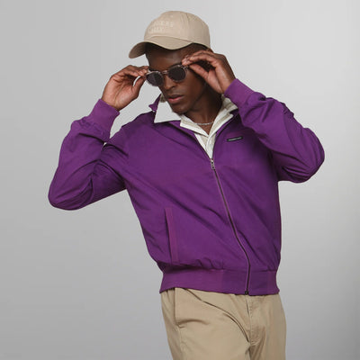 Men's Classic Iconic Racer Jacket Men's Iconic Jacket Members Only Purple Small 