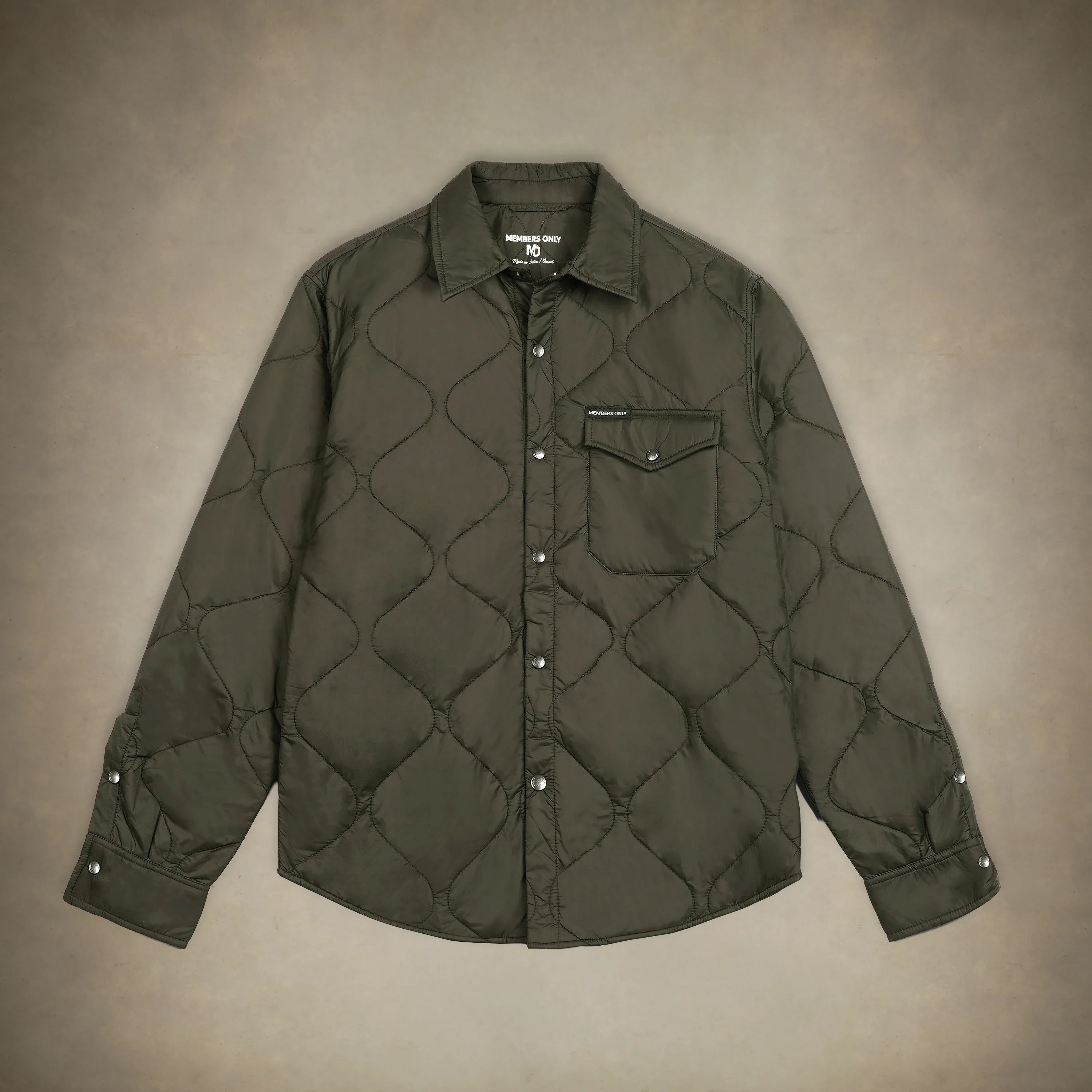 Women's Oversized Quilted Shirt Jacket
