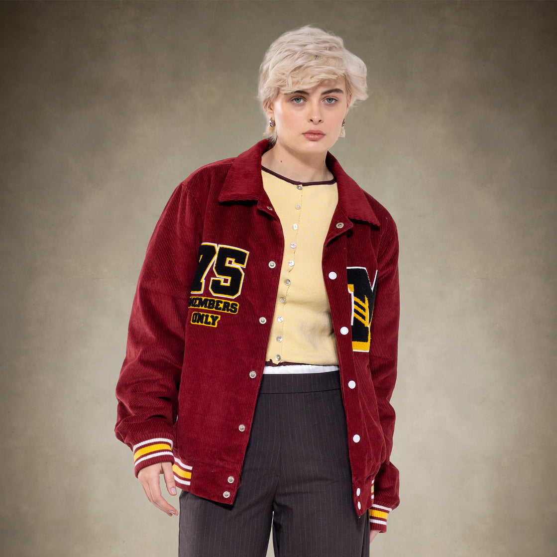 Women's Corduroy Varsity Jacket – Classic Style & Premium Comfort