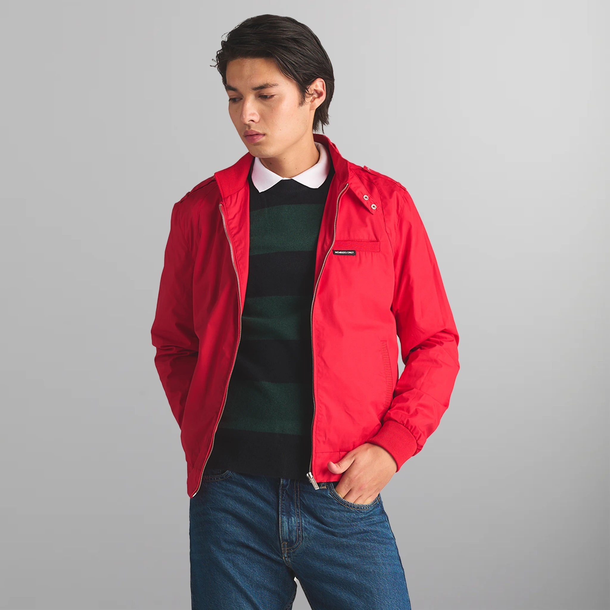 Men's Classic Iconic Racer Jacket Men's Iconic Jacket Members Only 