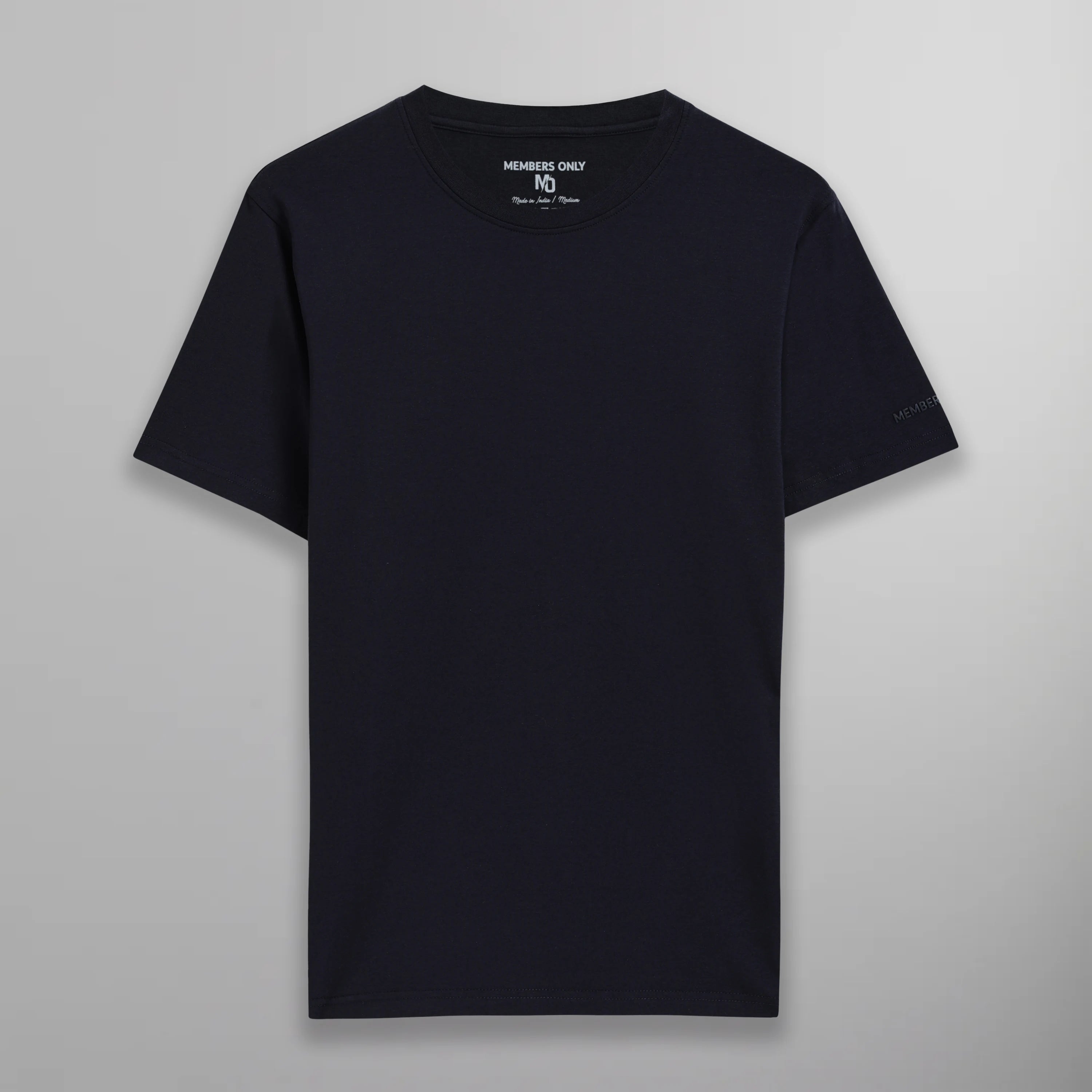 Men's Round Neck T-Shirt Members Only Navy Small 