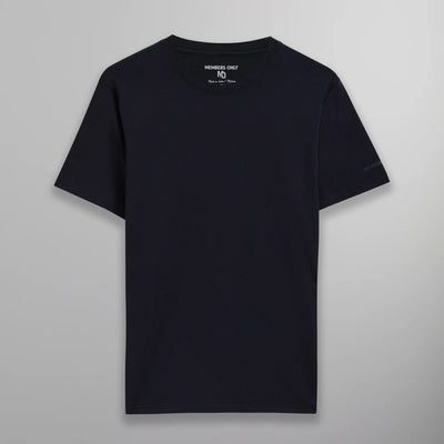 Women's Oversized Crew Neck T-Shirt Members Only Navy Small 