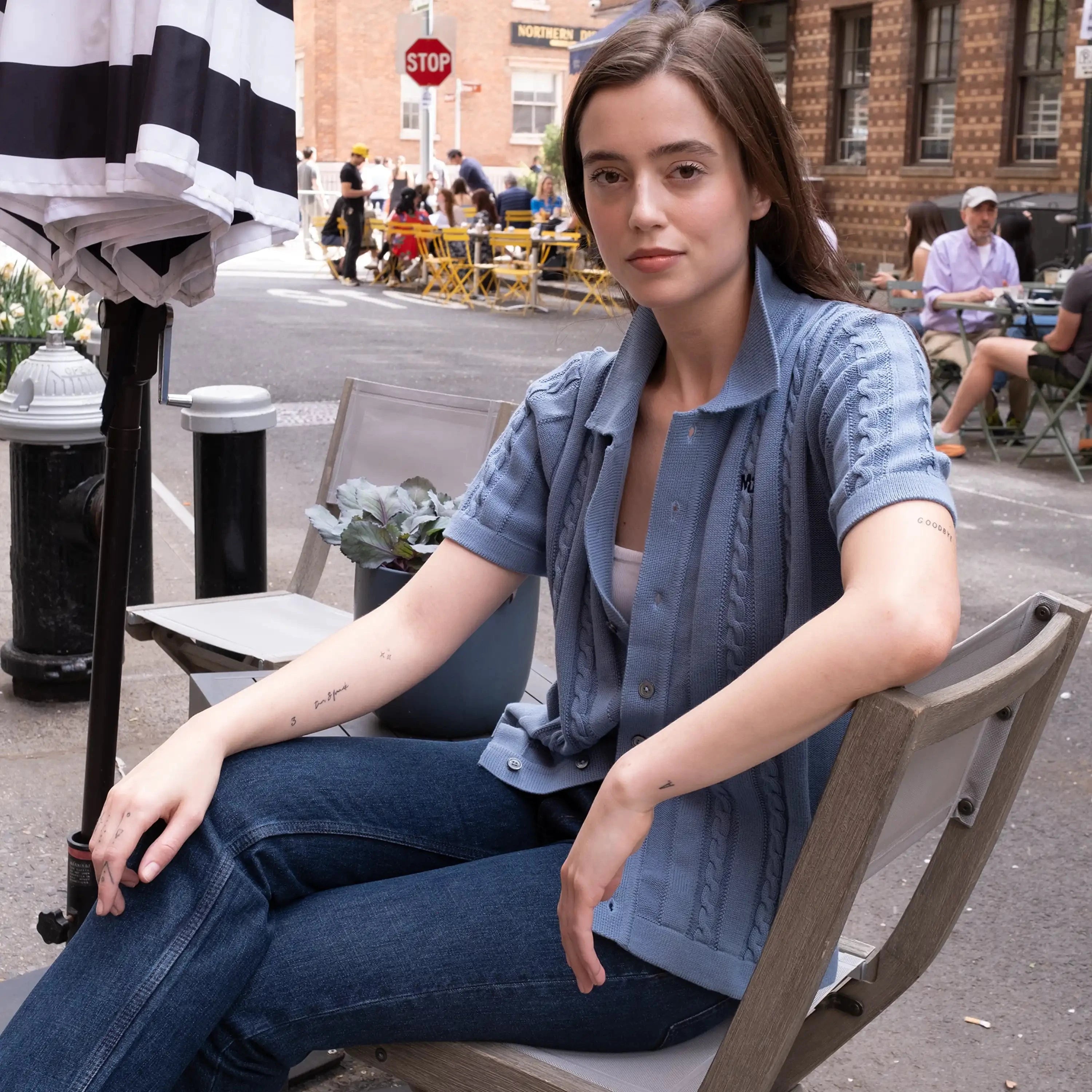 Women's JC Polo Cable Sweater Members Only® 