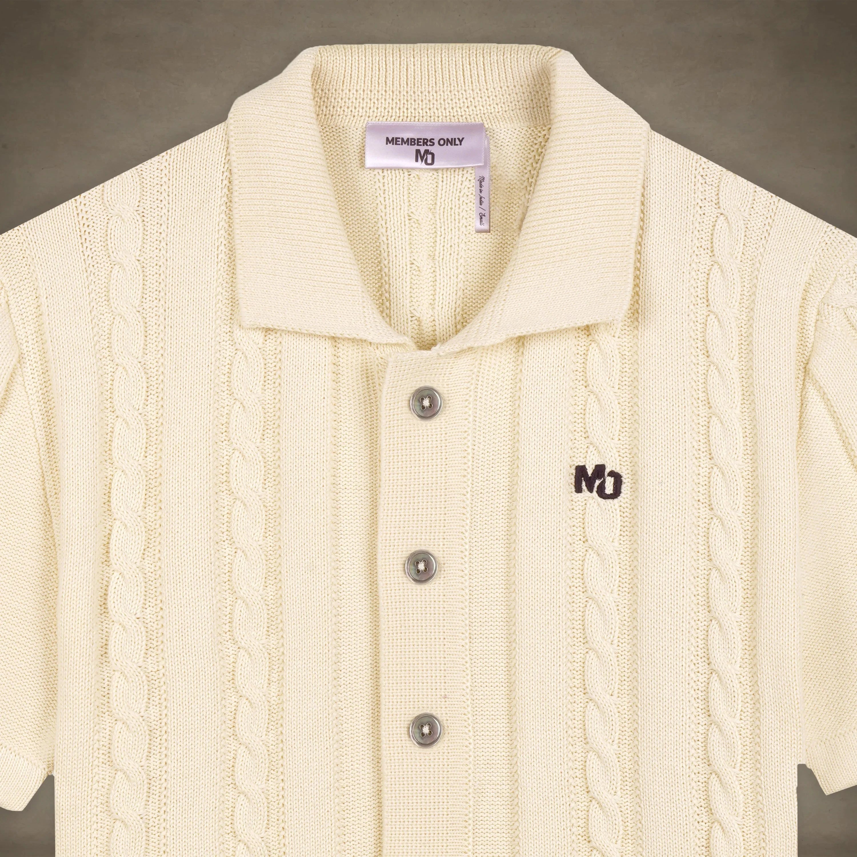 Men's JC Polo Cable Sweater Men's Iconic Jacket Members Only® 