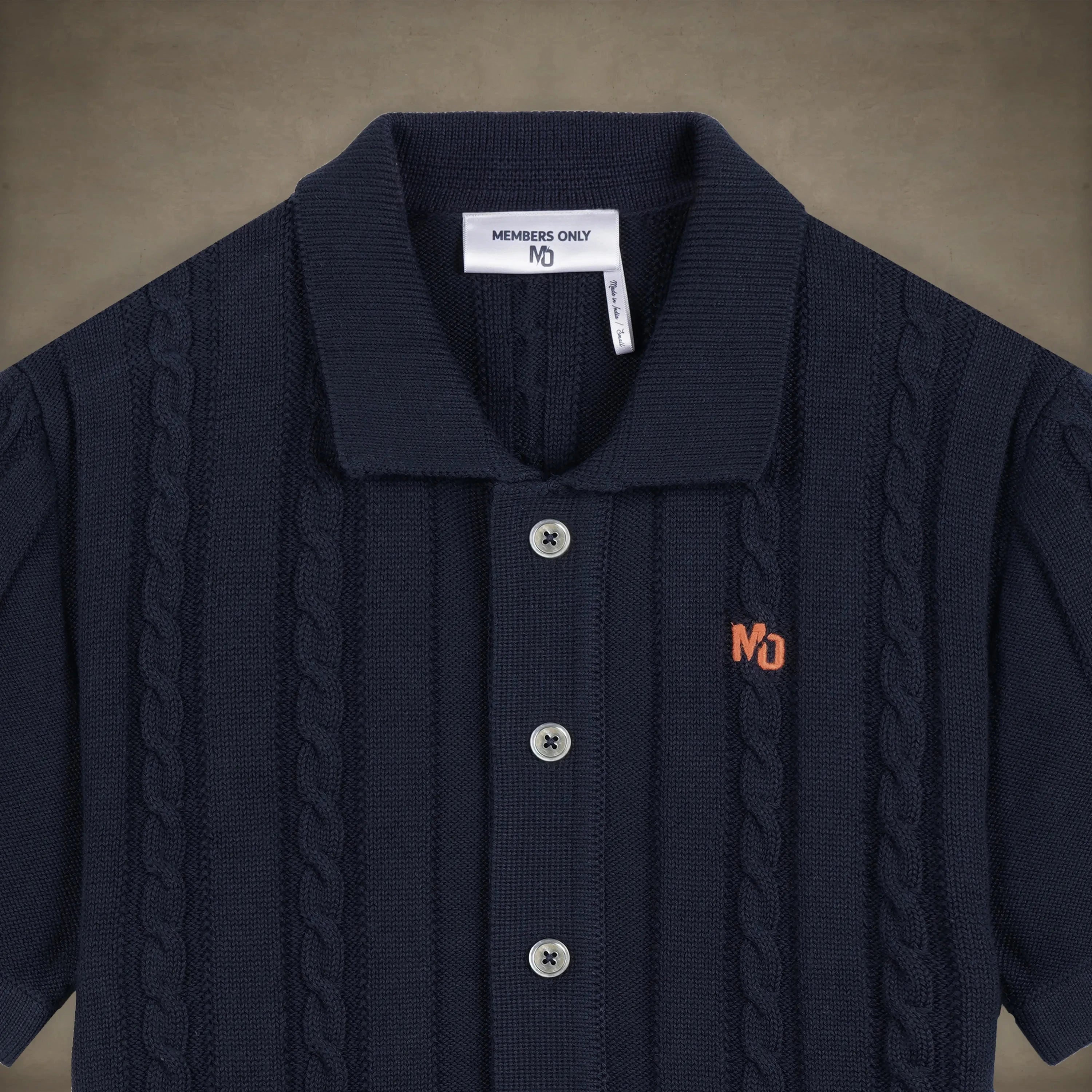 Men's JC Polo Cable Sweater Men's Iconic Jacket Members Only® 