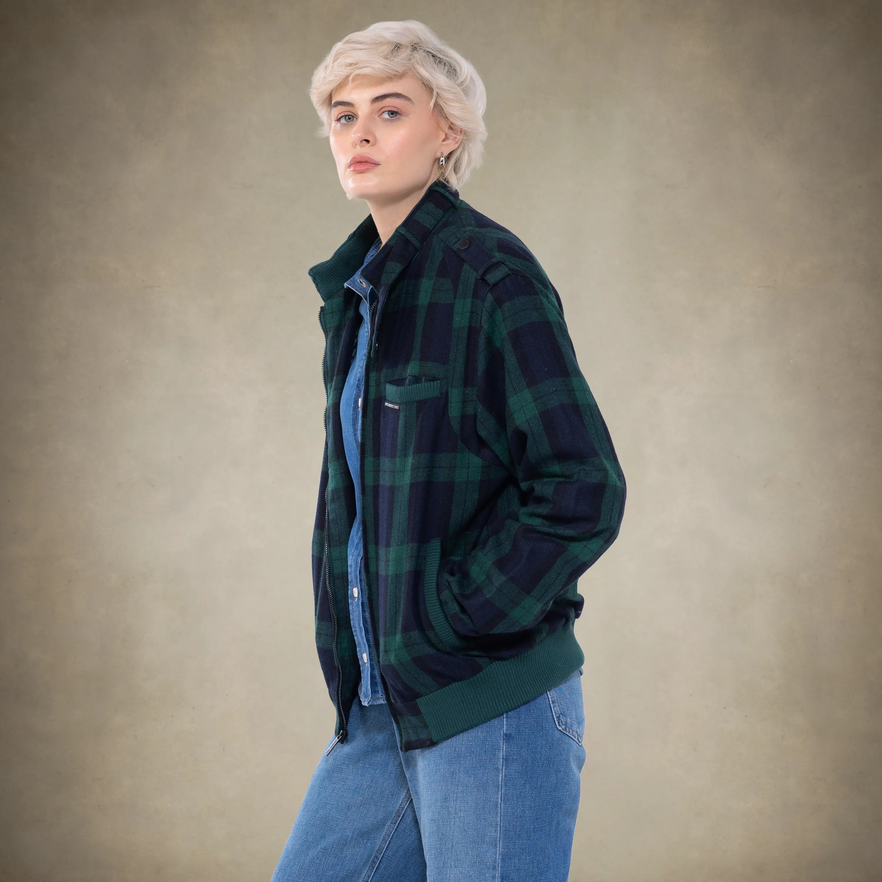 Women's Oversized Wool Iconic Racer Jacket