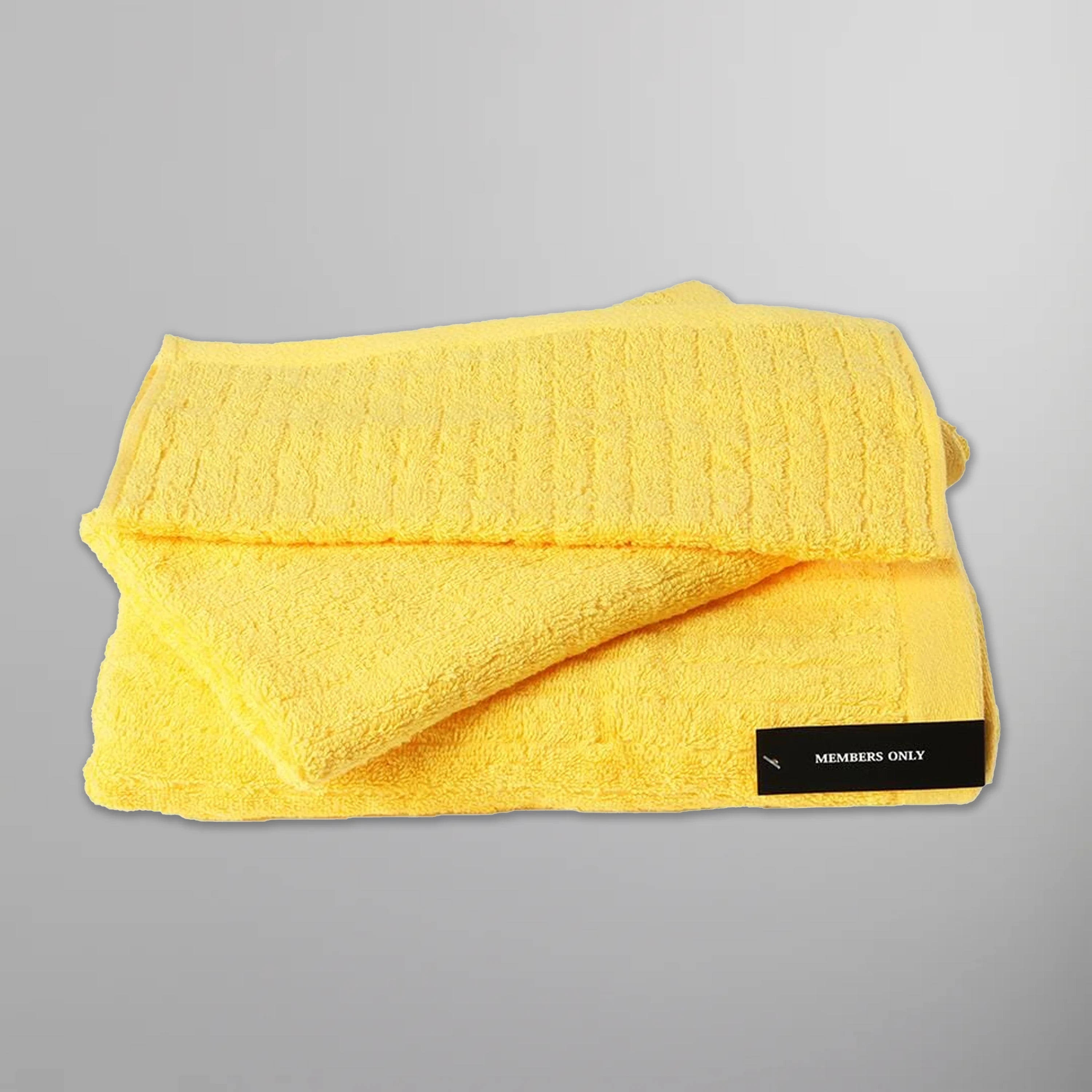 Wide Wale Towels Towels Members Only Washcloth Yellow 