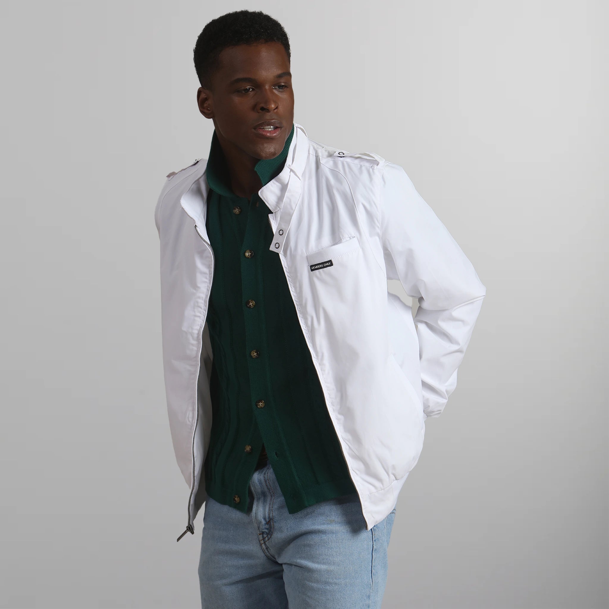 Men's Classic Iconic Racer Jacket Men's Iconic Jacket Members Only 