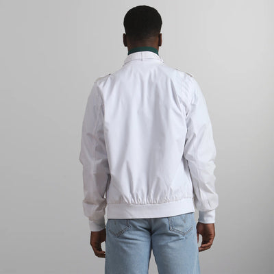 Men's Classic Iconic Racer Jacket Men's Iconic Jacket Members Only | White