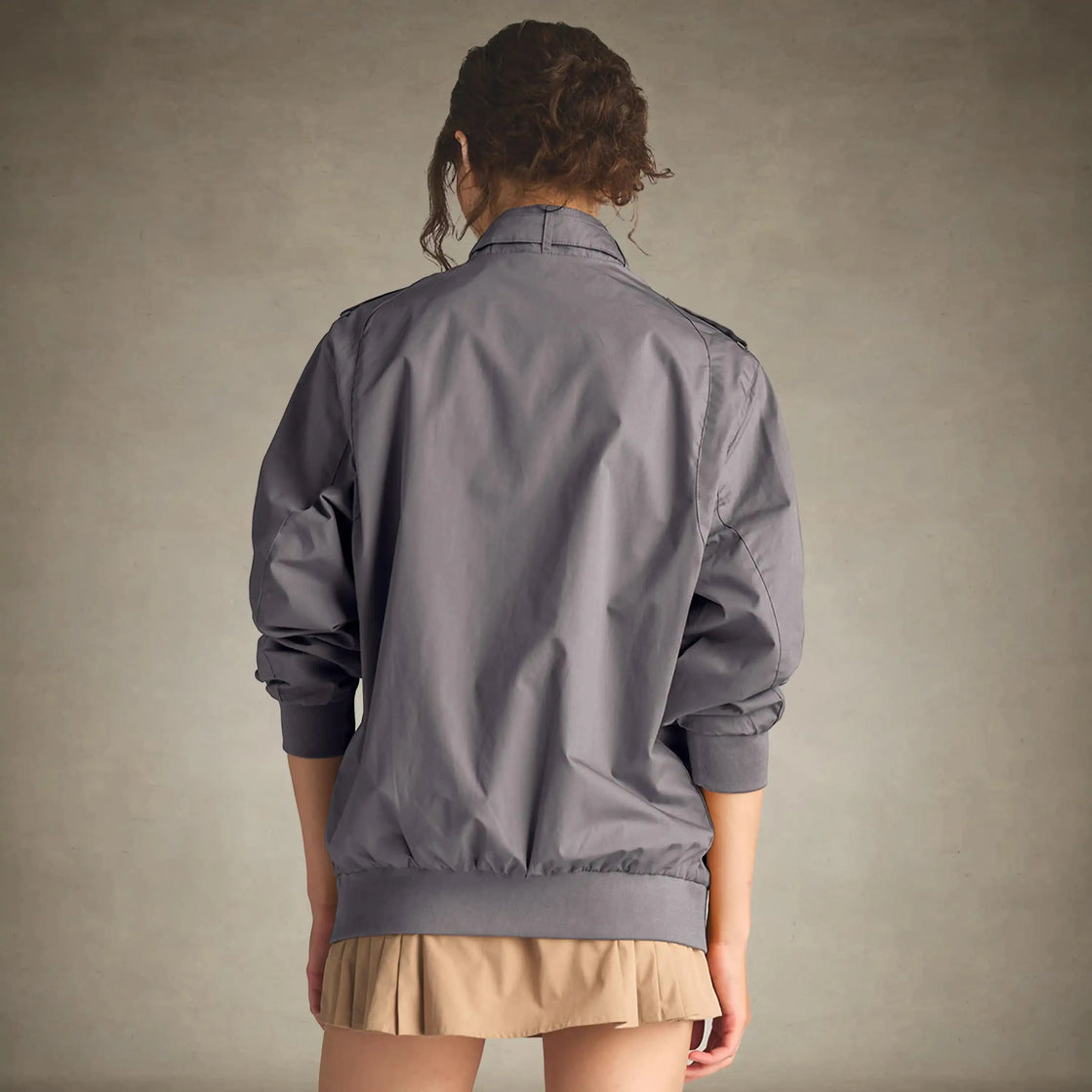Classic Iconic Racer Oversized Windbreaker Jacket