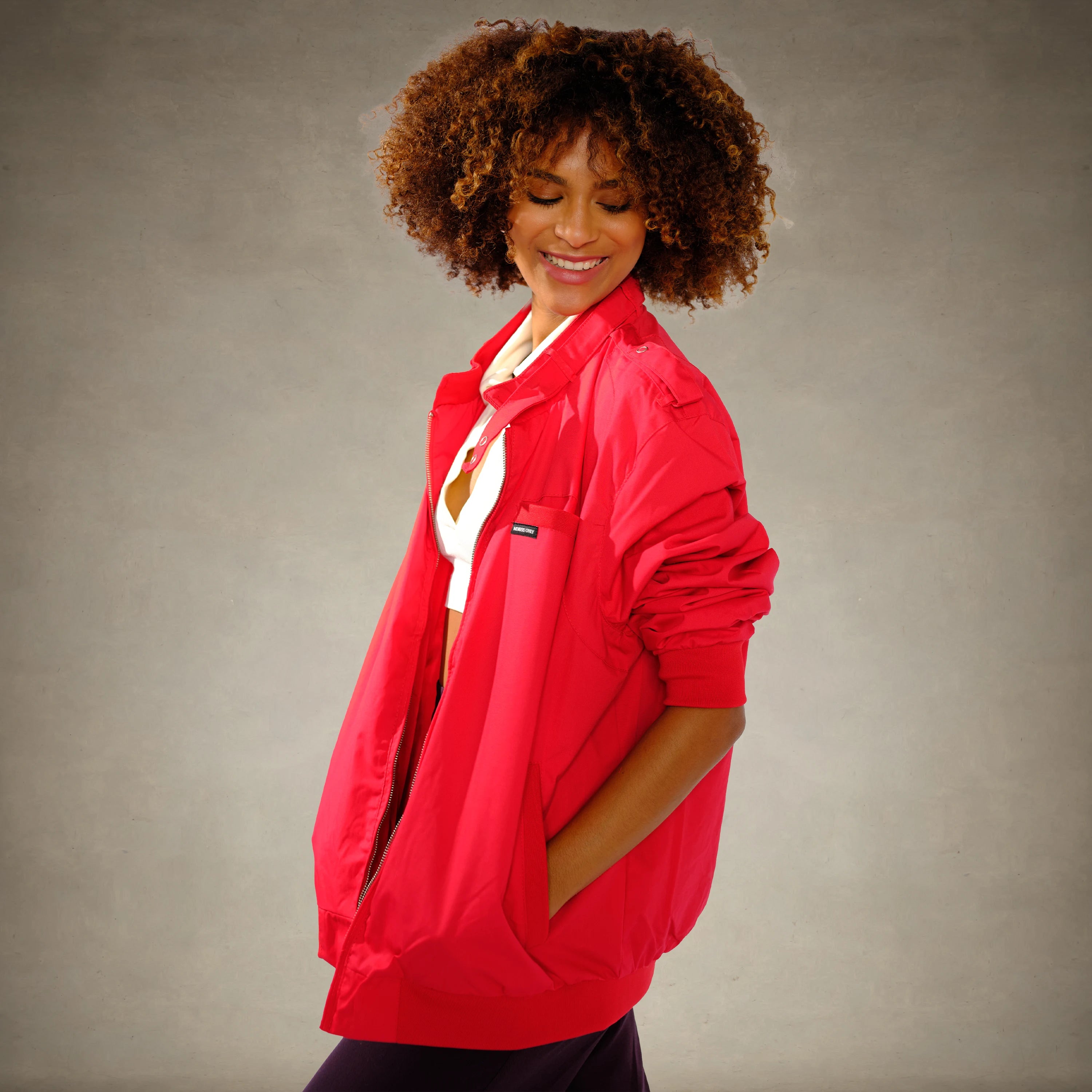 Women's Classic Iconic Racer Oversized Jacket Women's Iconic Jacket Members Only® 