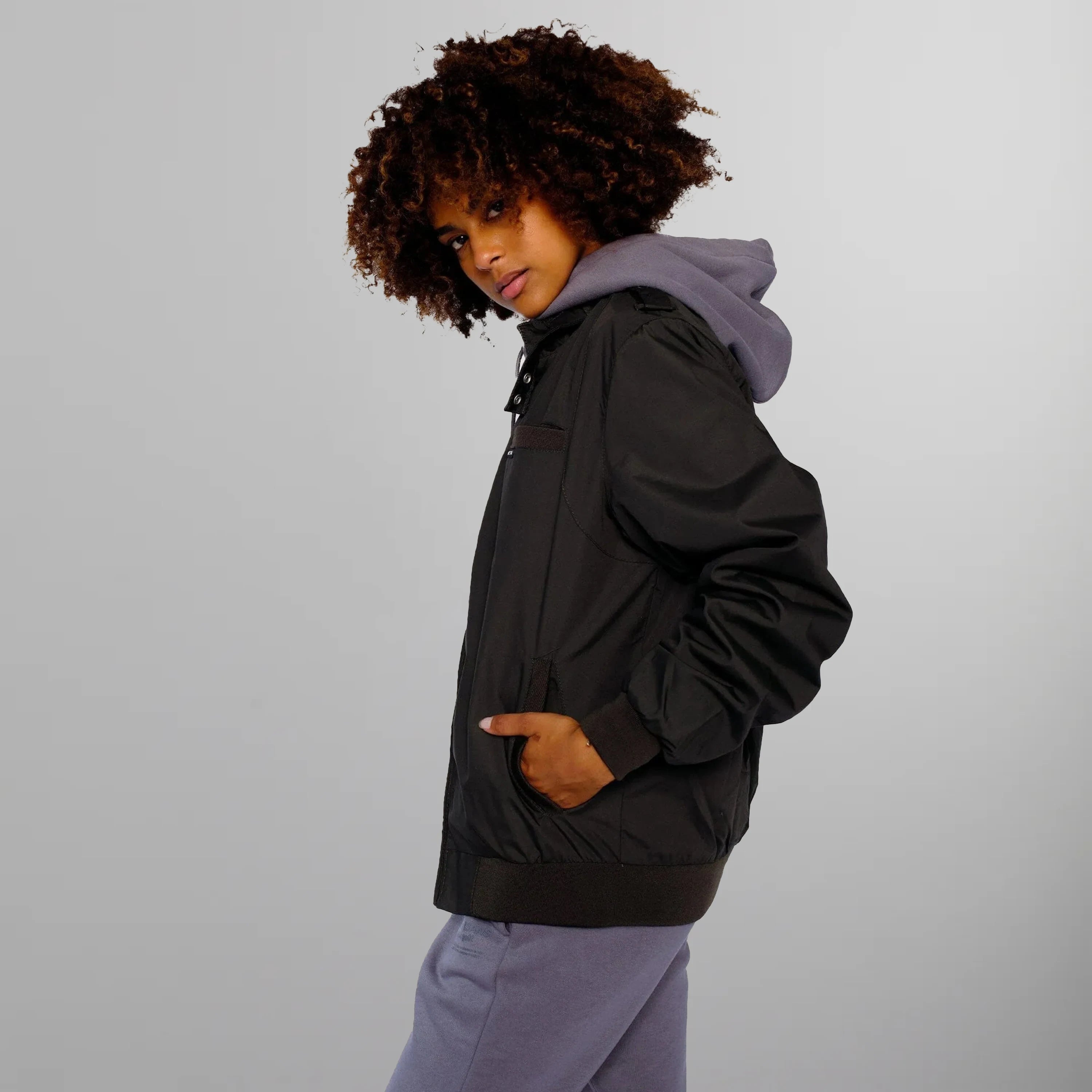 Women's Classic Iconic Racer Oversized Jacket Women's Iconic Jacket Members Only 