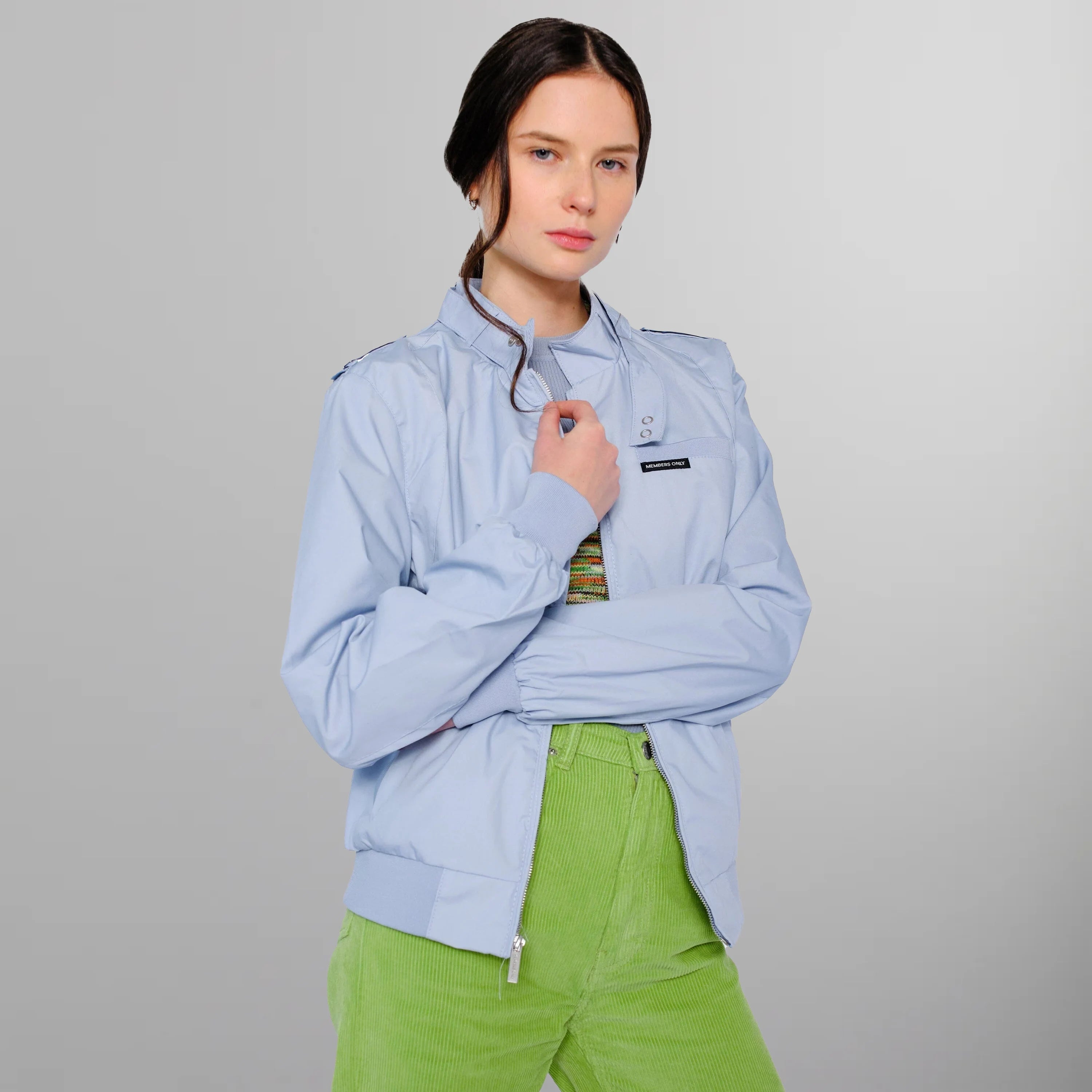 Women's Classic Iconic Racer Oversized Jacket Women's Iconic Jacket Members Only 