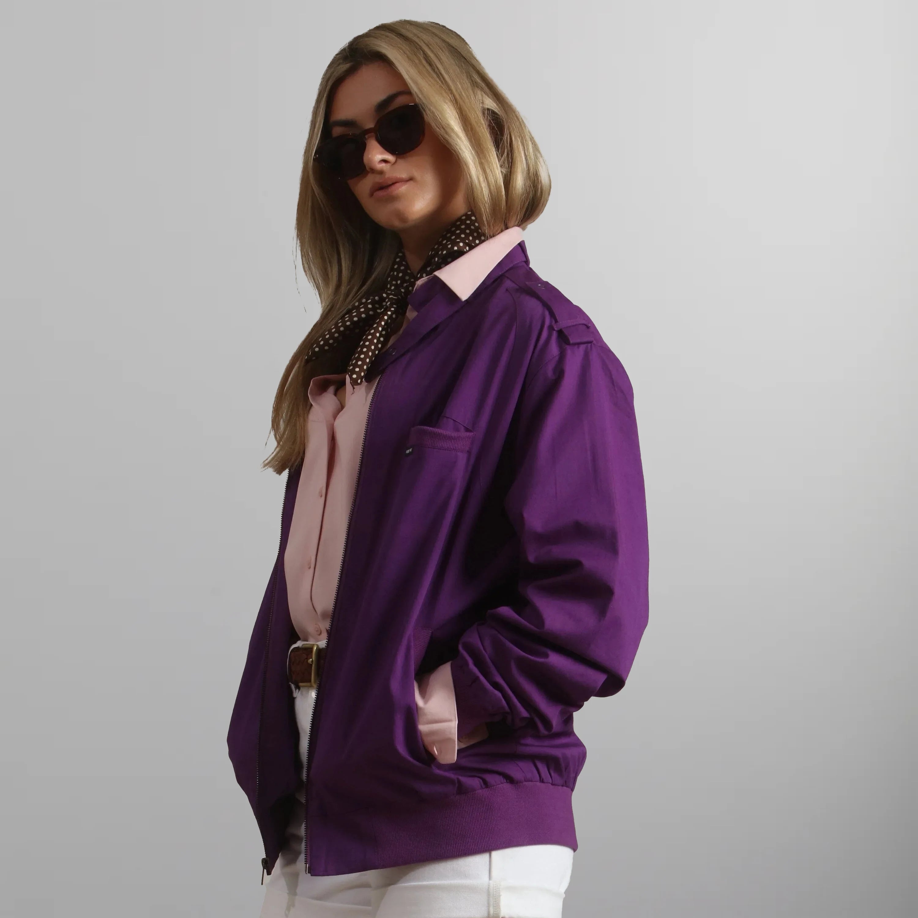 Women's Classic Iconic Racer Oversized Jacket Women's Iconic Jacket Members Only 