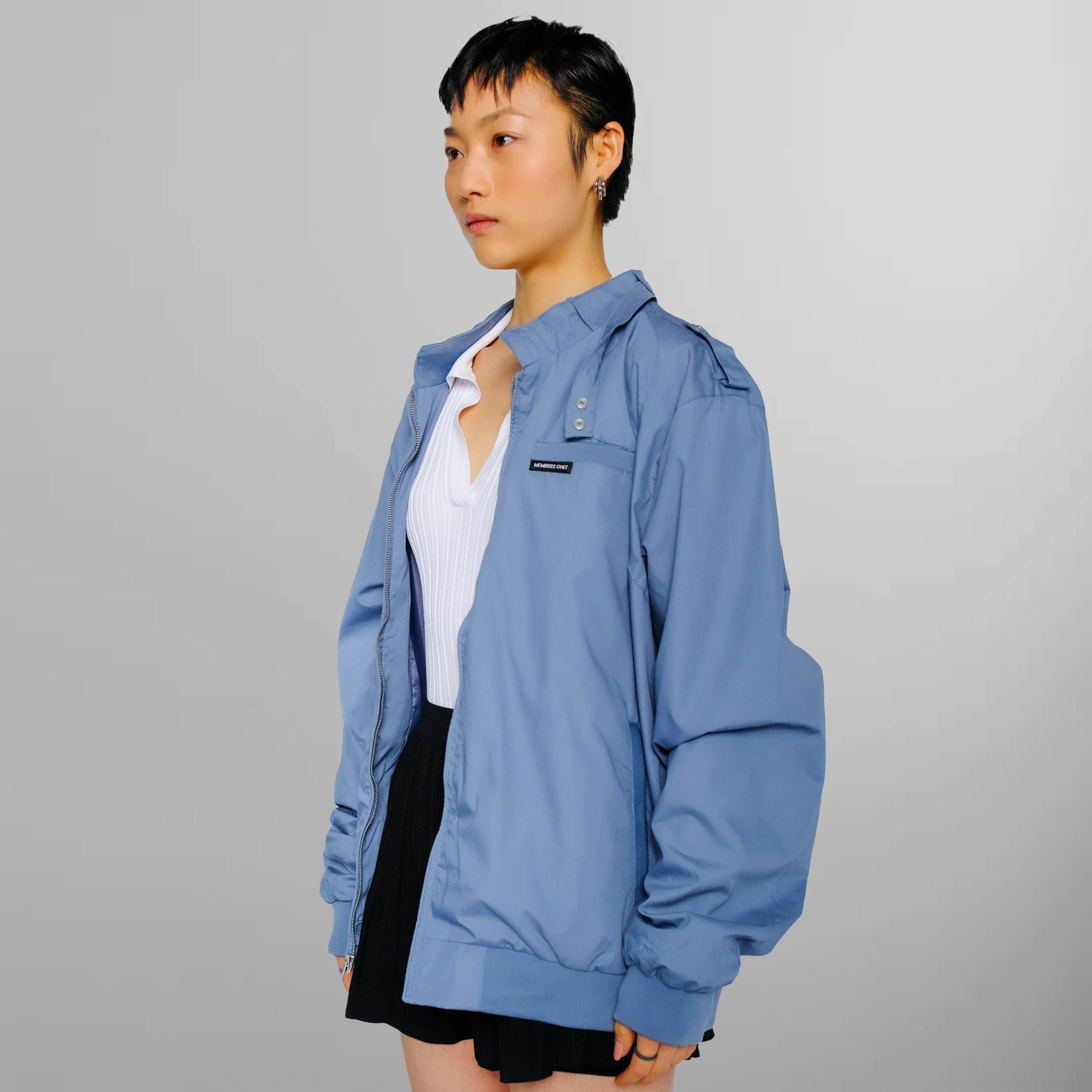 Women's Classic Iconic Racer Oversized Jacket Women's Iconic Jacket Members Only 