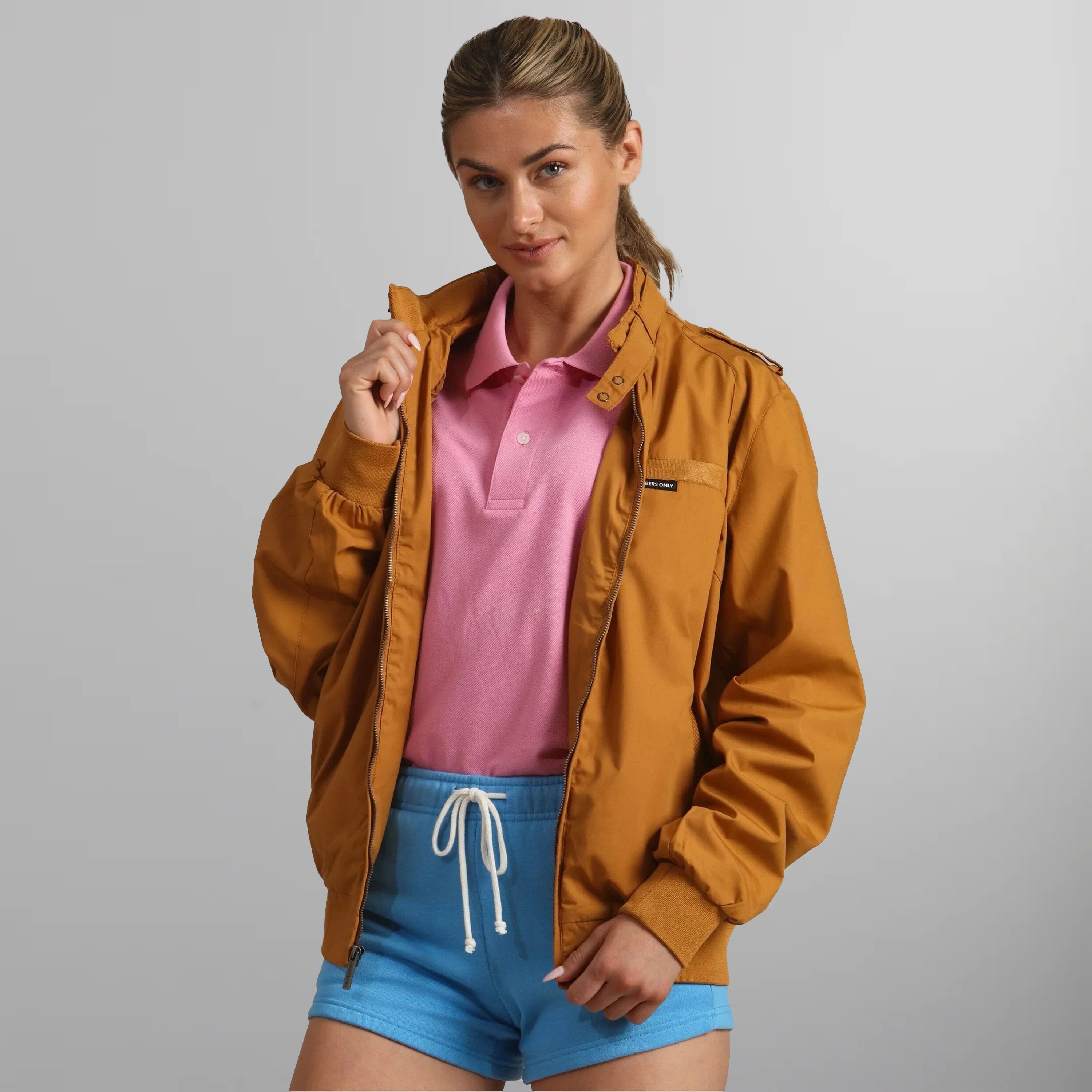 Women's Classic Iconic Racer Oversized Jacket Women's Iconic Jacket Members Only 