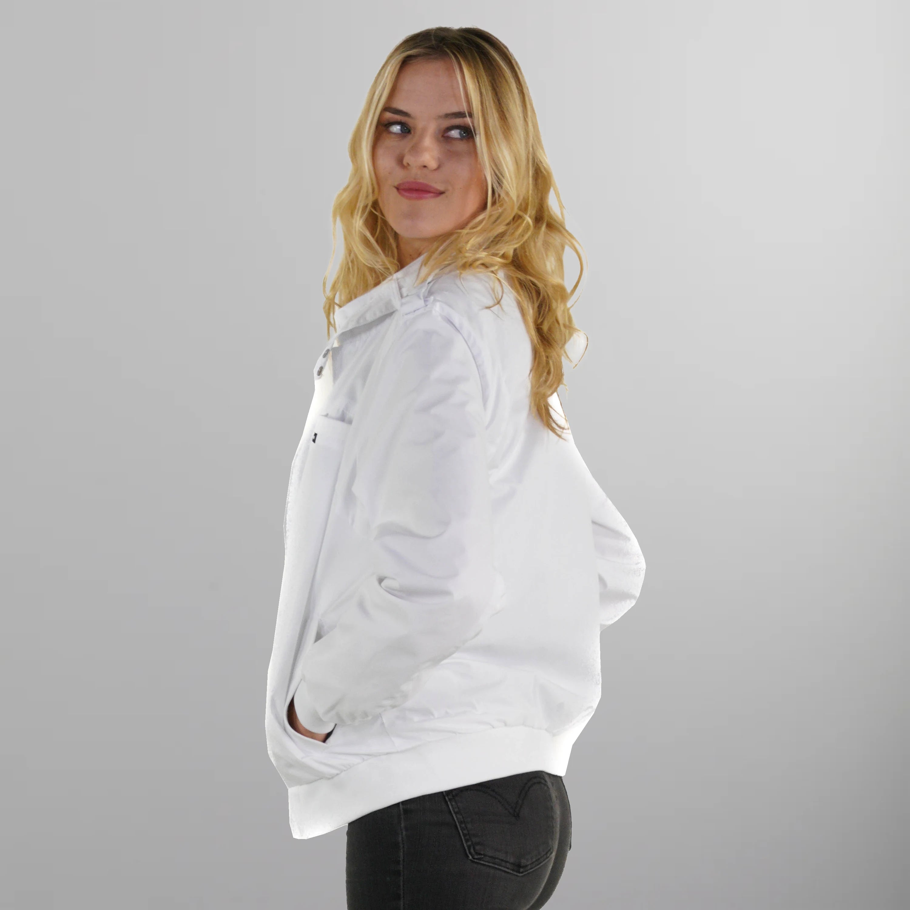 Women's Classic Iconic Racer Oversized Jacket Women's Iconic Jacket Members Only 