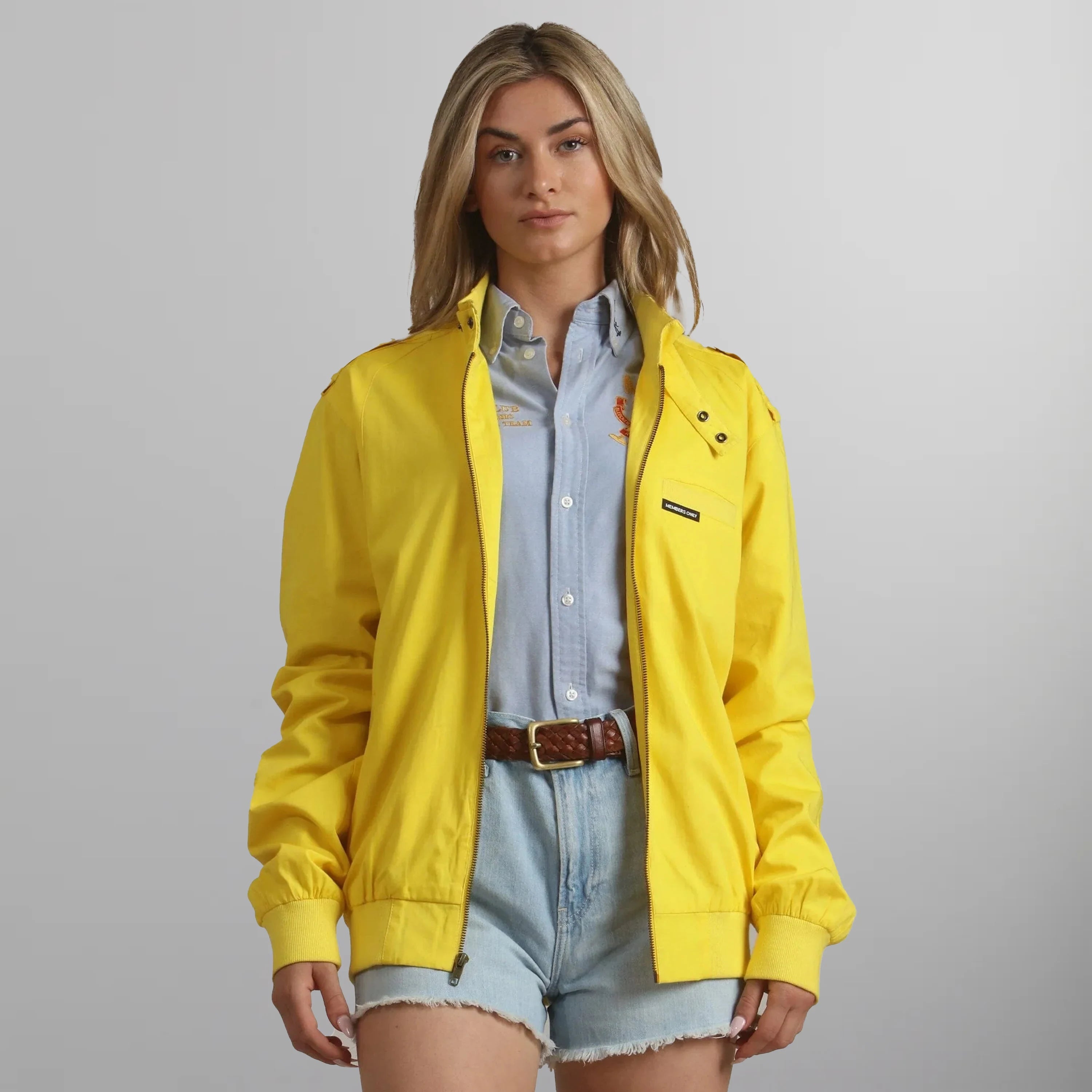 Women's Classic Iconic Racer Oversized Jacket Women's Iconic Jacket Members Only 