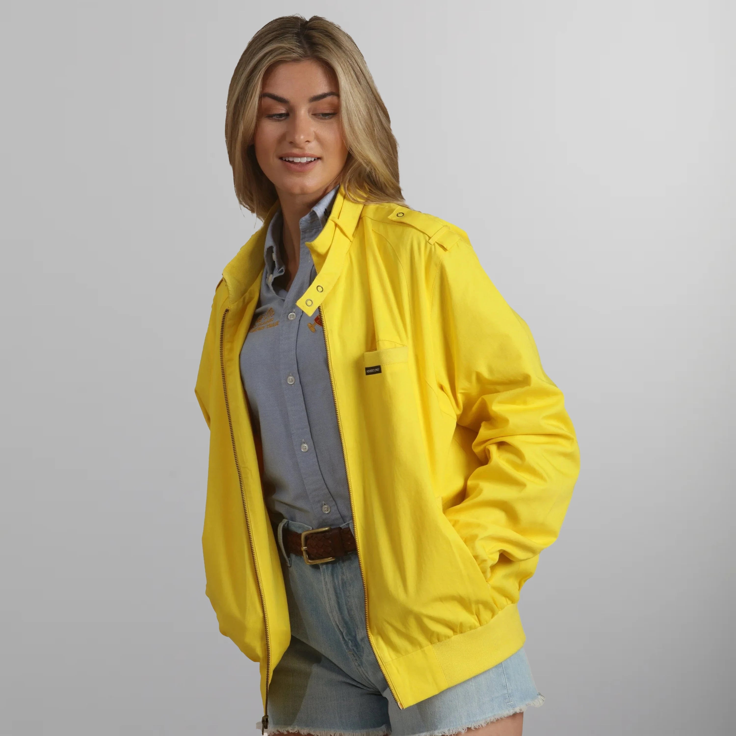 Women's Classic Iconic Racer Oversized Jacket Women's Iconic Jacket Members Only 