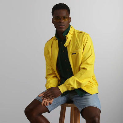 Men's Classic Iconic Racer Jacket Men's Iconic Jacket Members Only | Yellow