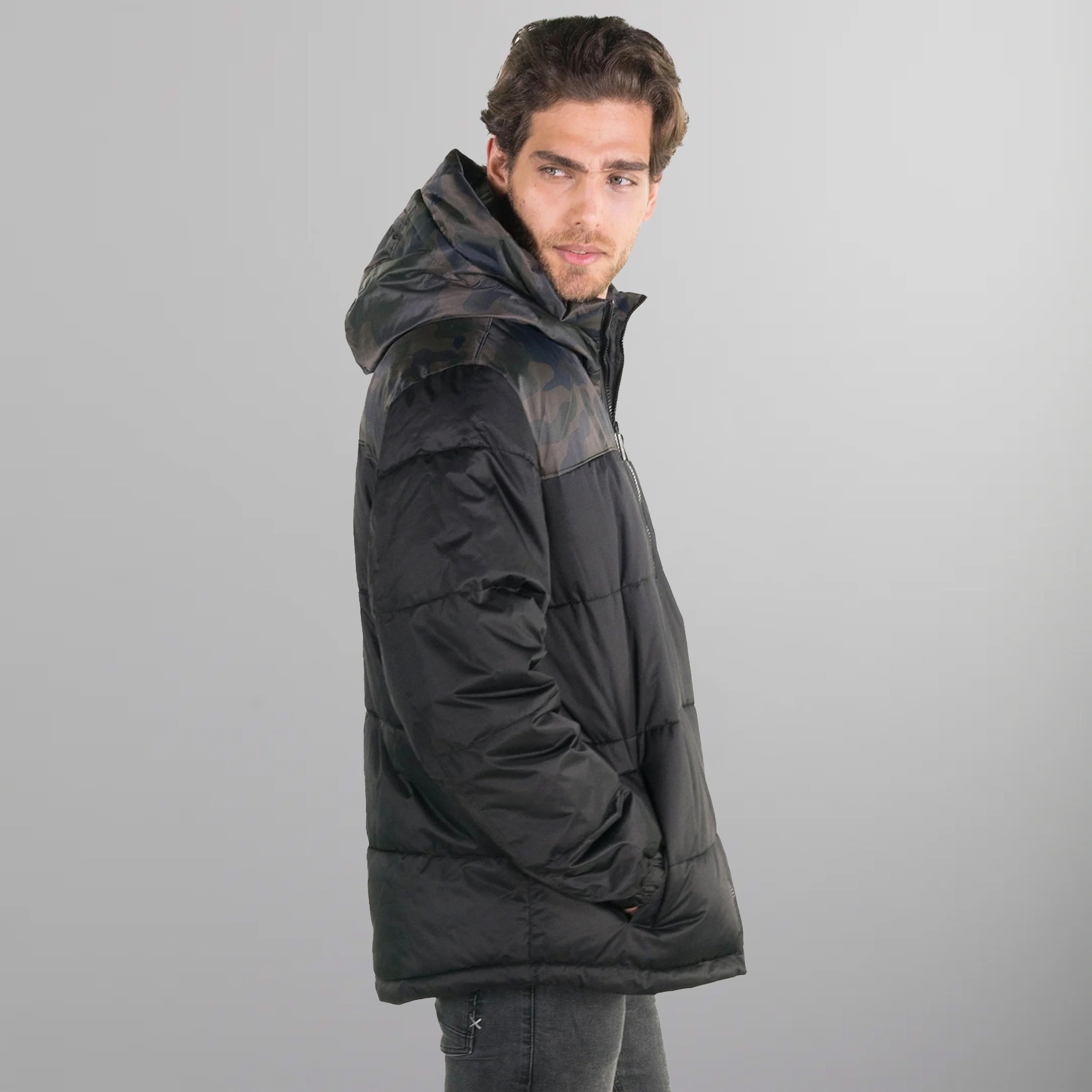 Men's Twill Block Puffer Jacket - FINAL SALE Men's Jackets Members Only® 