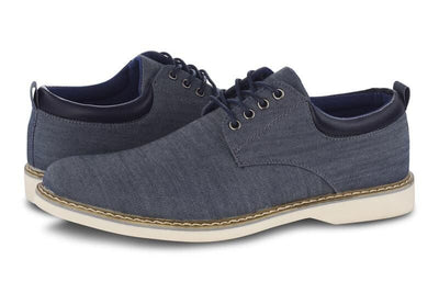 Men's Chambray Oxford Shoes Members Only Navy 13 