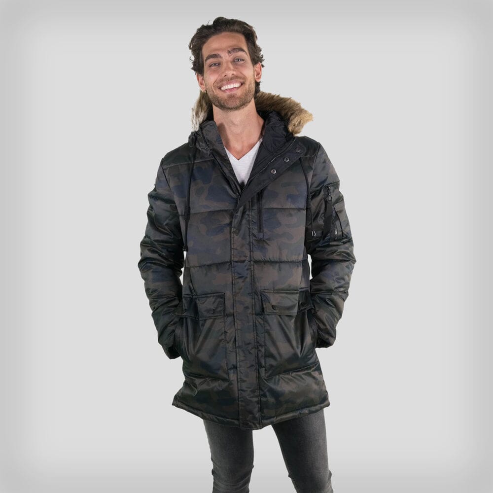 Men's Snorkel Puffer Jacket - FINAL SALE Men's Jackets Members Only CAMOUFLAGE Small 