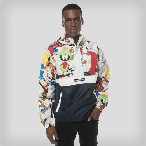 Men's Looney Tunes Collab Popover Jacket - FINAL SALE Men's Jackets Members Only Navy Small 