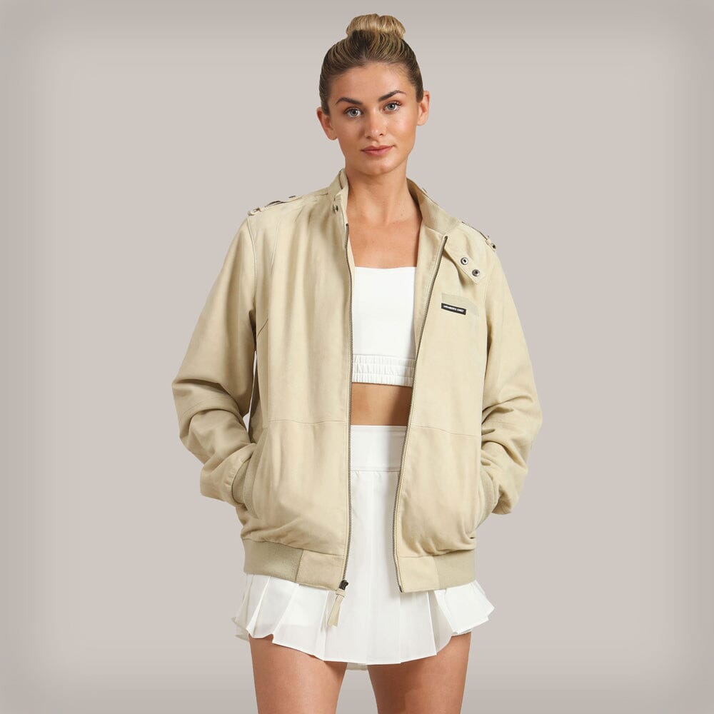 Women's Soft Suede Iconic Oversized Jacket Women's Iconic Jacket Members Only Chamois Small 