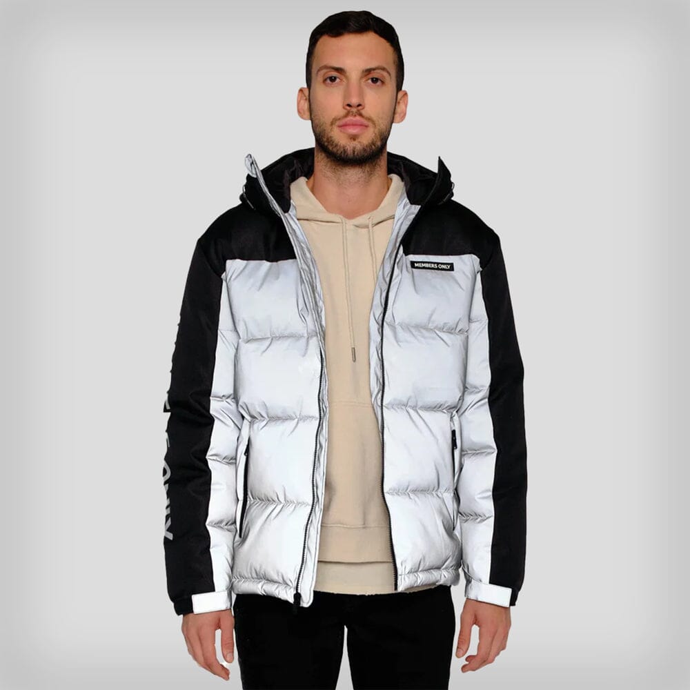 Men's MO Puffer Jacket Men's Jackets Members Only Reflective Small 