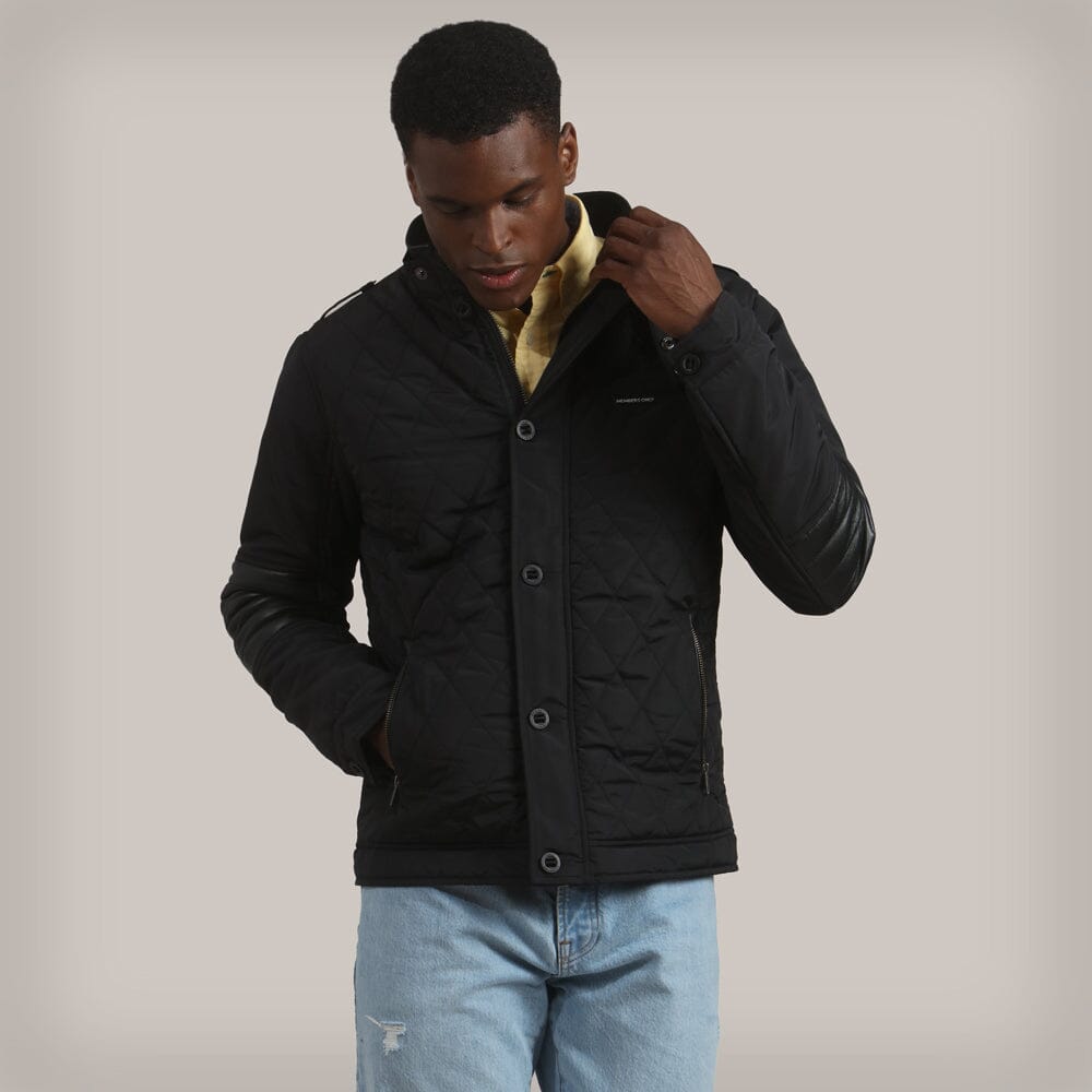 Men's Winslow Quilted Jacket Men's Jackets Members Only Black Small 