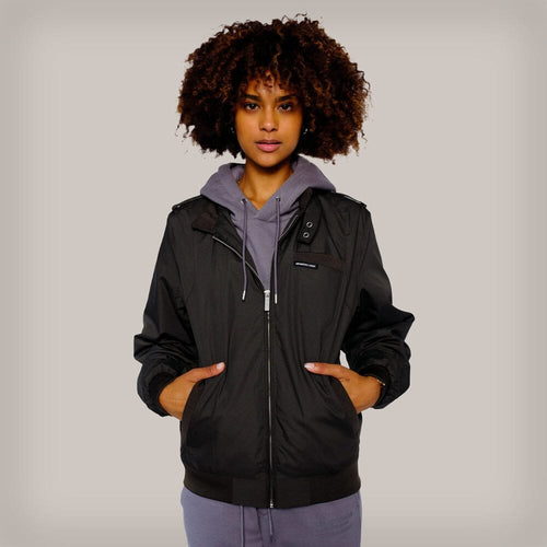 Women's Classic Iconic Racer Oversized Jacket Women's Iconic Jacket Members Only Black Small 