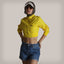 Women's Mini Cropped Racer Jacket Members Only Yellow X-Small 