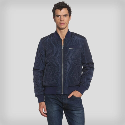 Members Only Jacket Men's Navy Blue Quilted Vintage 80's Sz 42