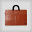 Laptop Case (Genuine Leather) Briefcase Members Only Official Cognac 