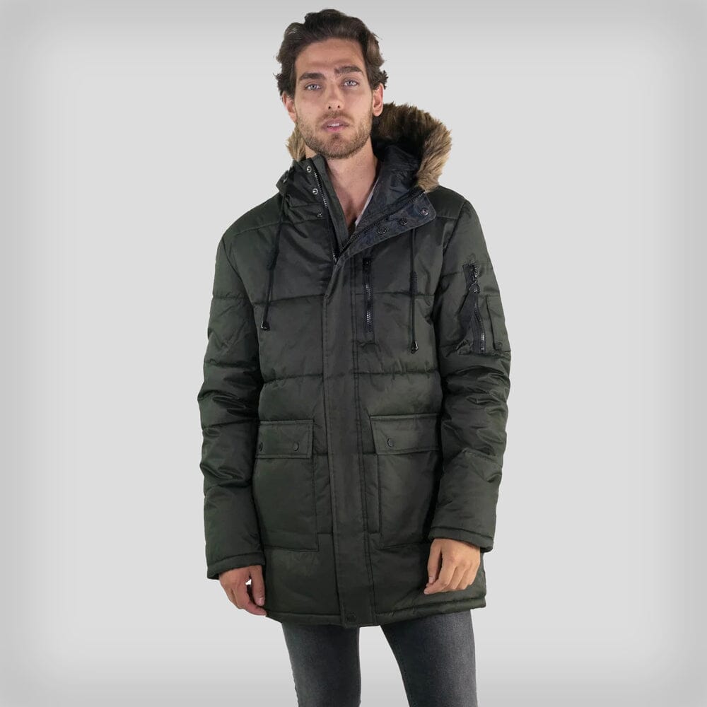 Men's Snorkel Puffer Jacket - FINAL SALE Men's Jackets Members Only OLIVE Small 