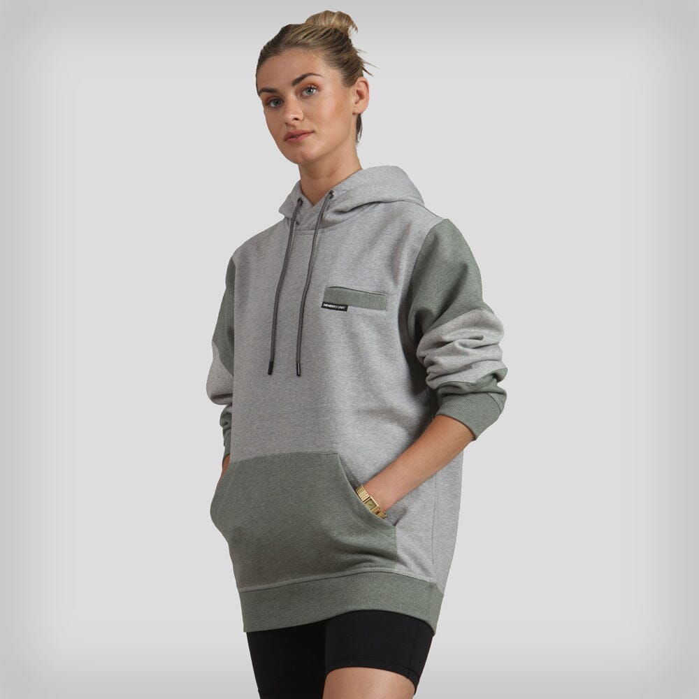 Women's Drew Colorblock Oversized Hooded Sweatshirt Women's hoodies & sweatshirts Members Only ASH Small 