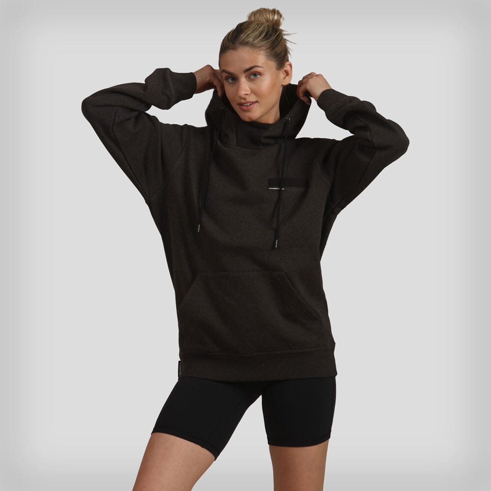 Women's Jayden Colorblock Oversized Hooded Sweatshirt Women's hoodies & sweatshirts Members Only Charcoal Small 