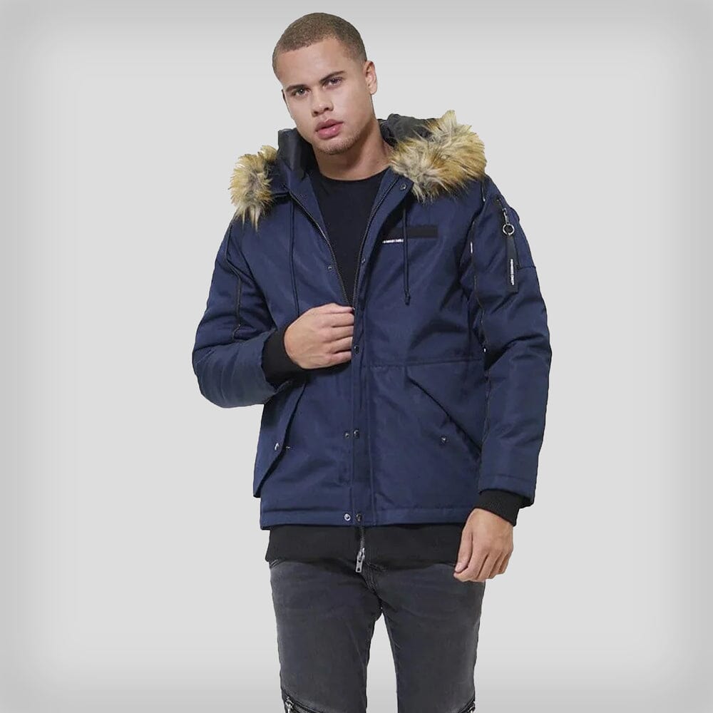 Men's Oxford Snorkel Parka Jacket - FINAL SALE Men's Jackets Members Only Navy Small 