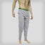 Members Only Heather Contrast Elastic Sleep Pants - Grey Green Men's Sleep Pant Members Only GREY GREEN SMALL 