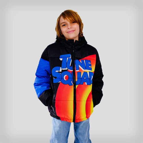 Boy's Tune Squad Puffer Jacket - FINAL SALE Boy's Jacket Members Only BLACK 4 